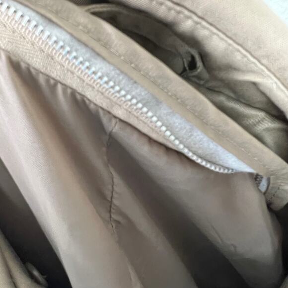 Hill and Archer for Men Vintage Size 42R Double Breasted Long Trench Coat Khaki - Picture 15 of 15